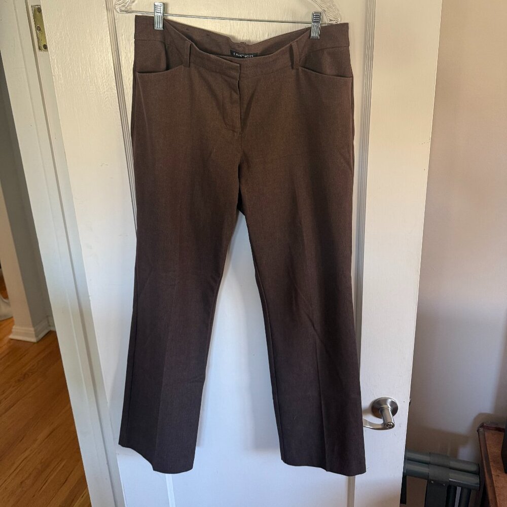 Brown Boot Cut Trousers